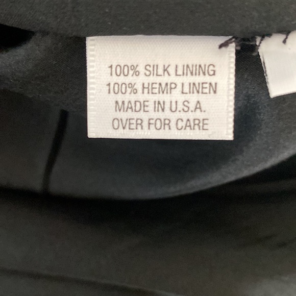 NWOT hemp linen made in USA silk carved buttons coat lightweight laggin look - Picture 14 of 14